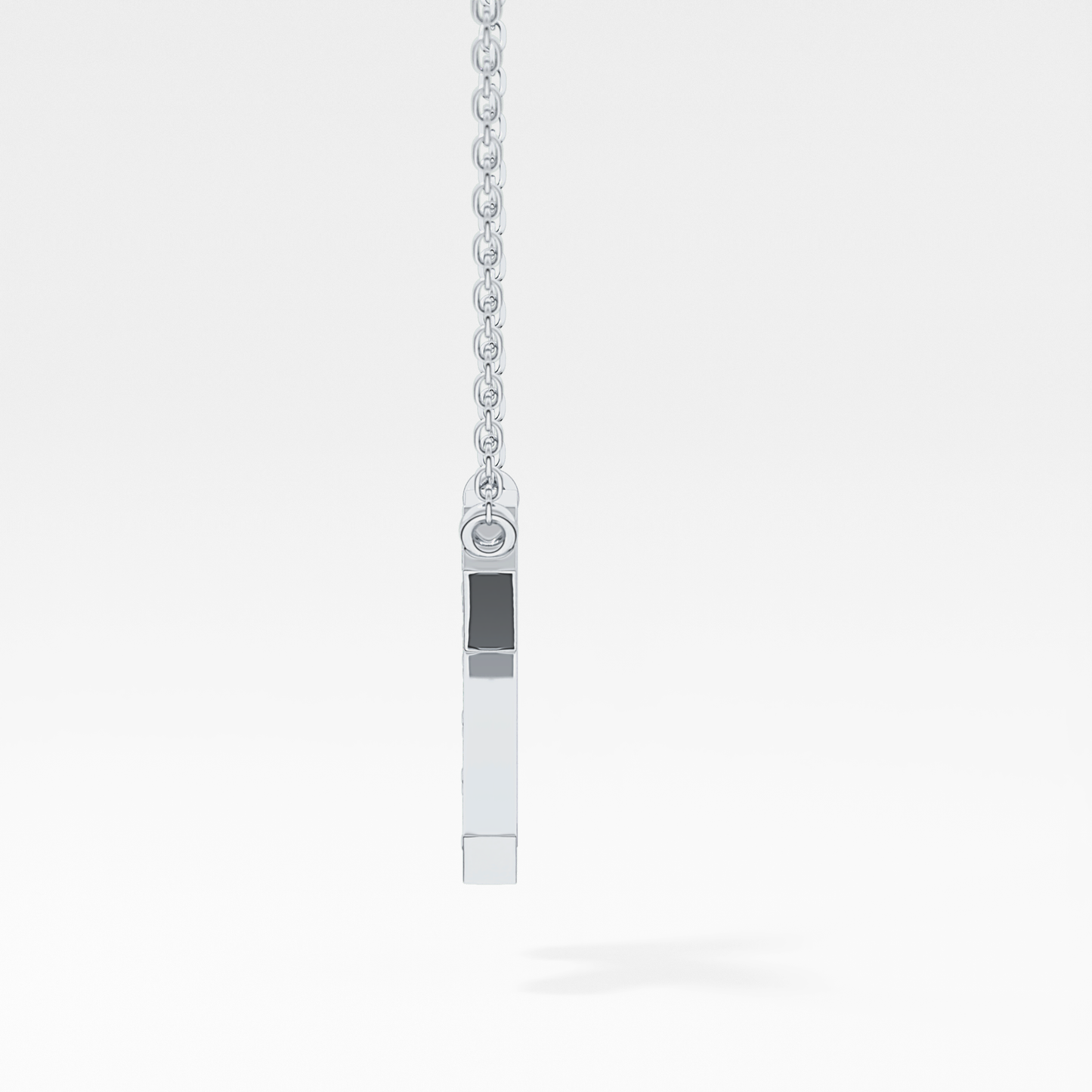 0.27 TCW Round Lab Grown Diamond K Initial Pendant Necklace