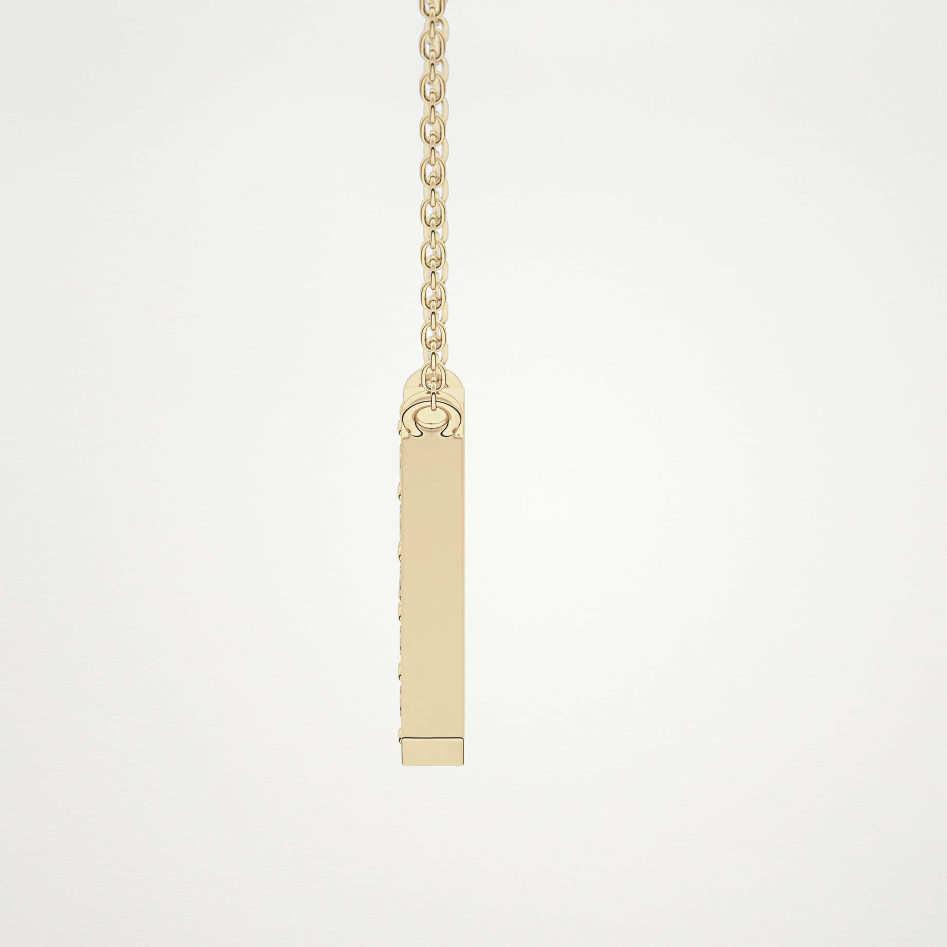 0.36 TCW Round Lab Grown Diamond H Initial Pendant Necklace