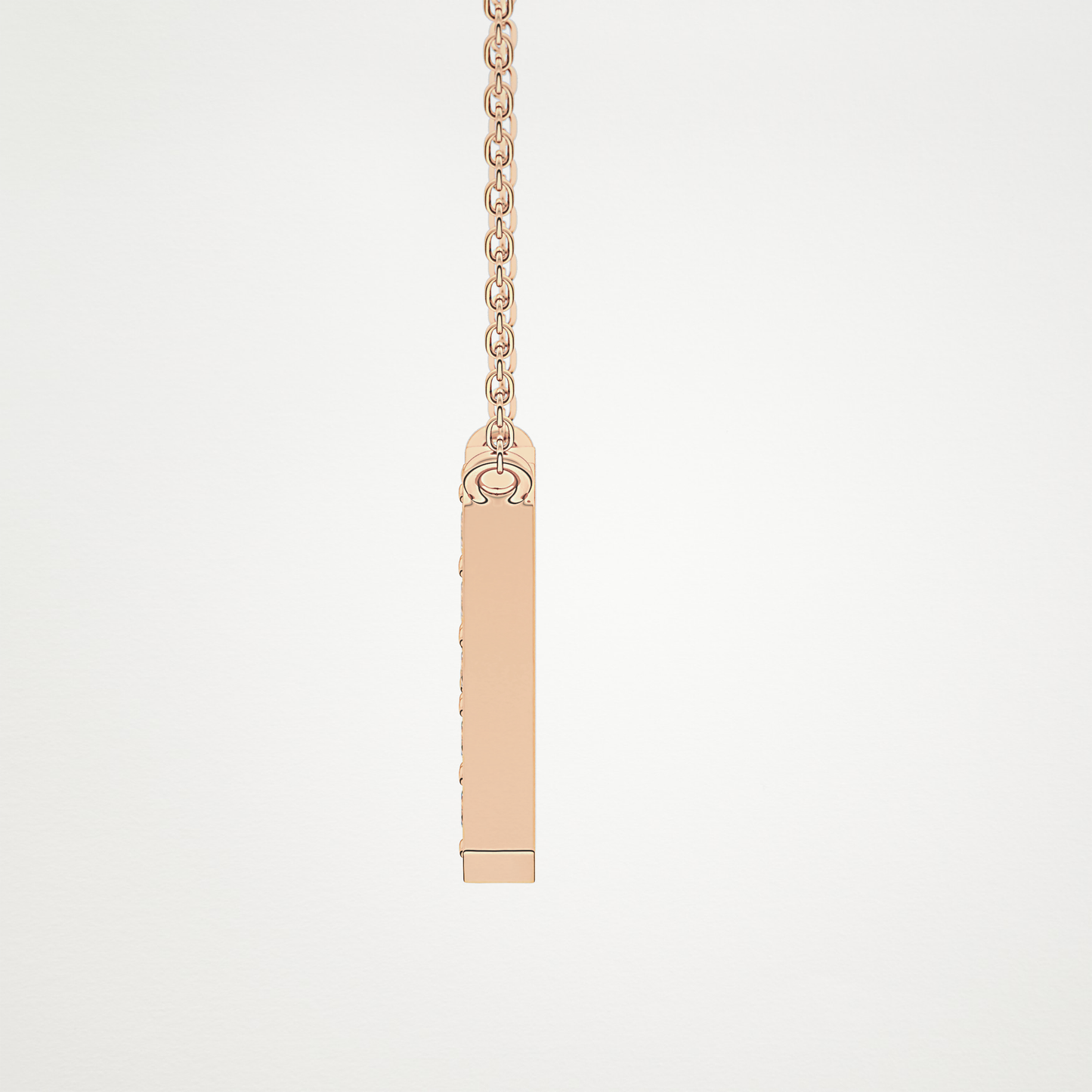 0.36 TCW Round Lab Grown Diamond H Initial Pendant Necklace
