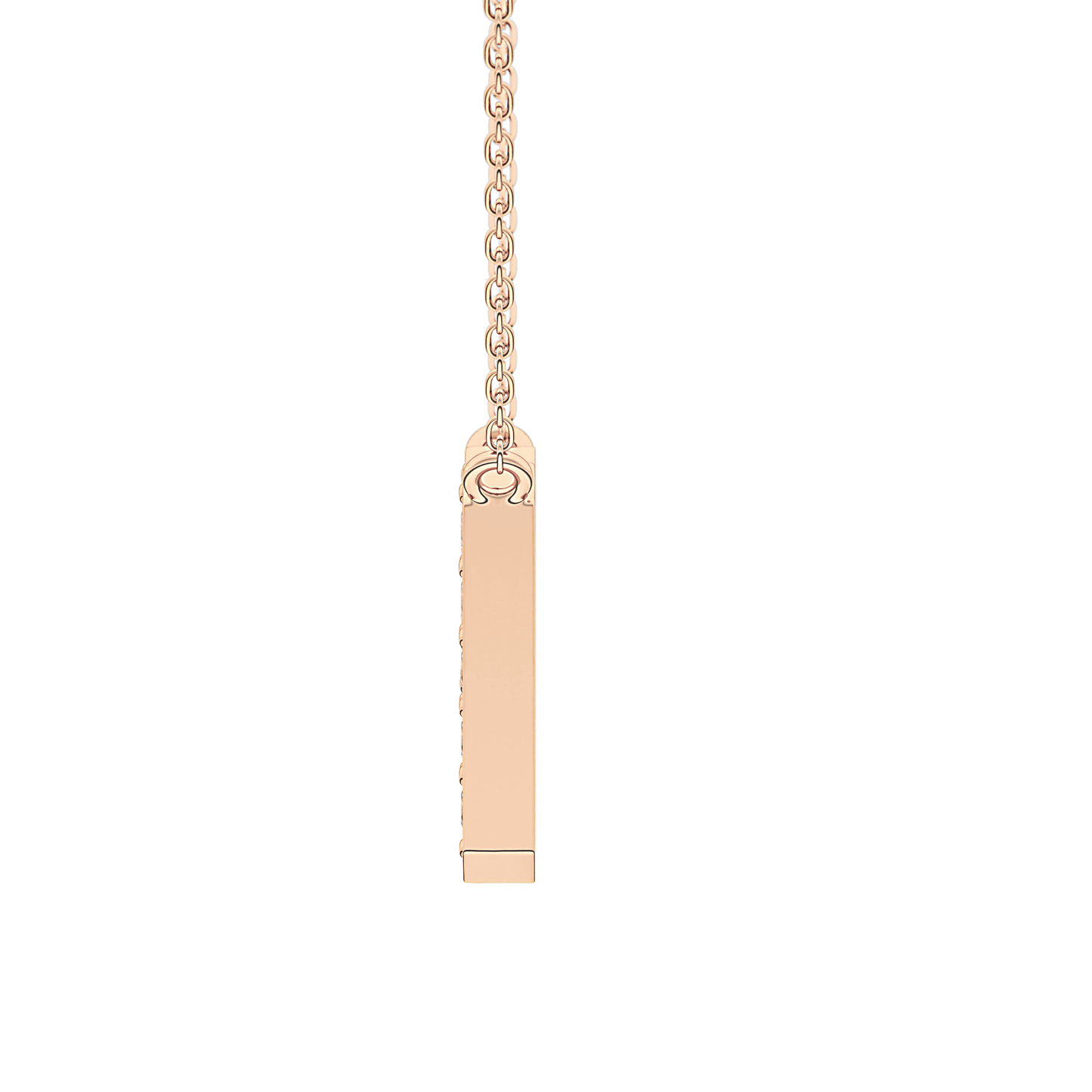 0.36 TCW Round Lab Grown Diamond H Initial Pendant Necklace