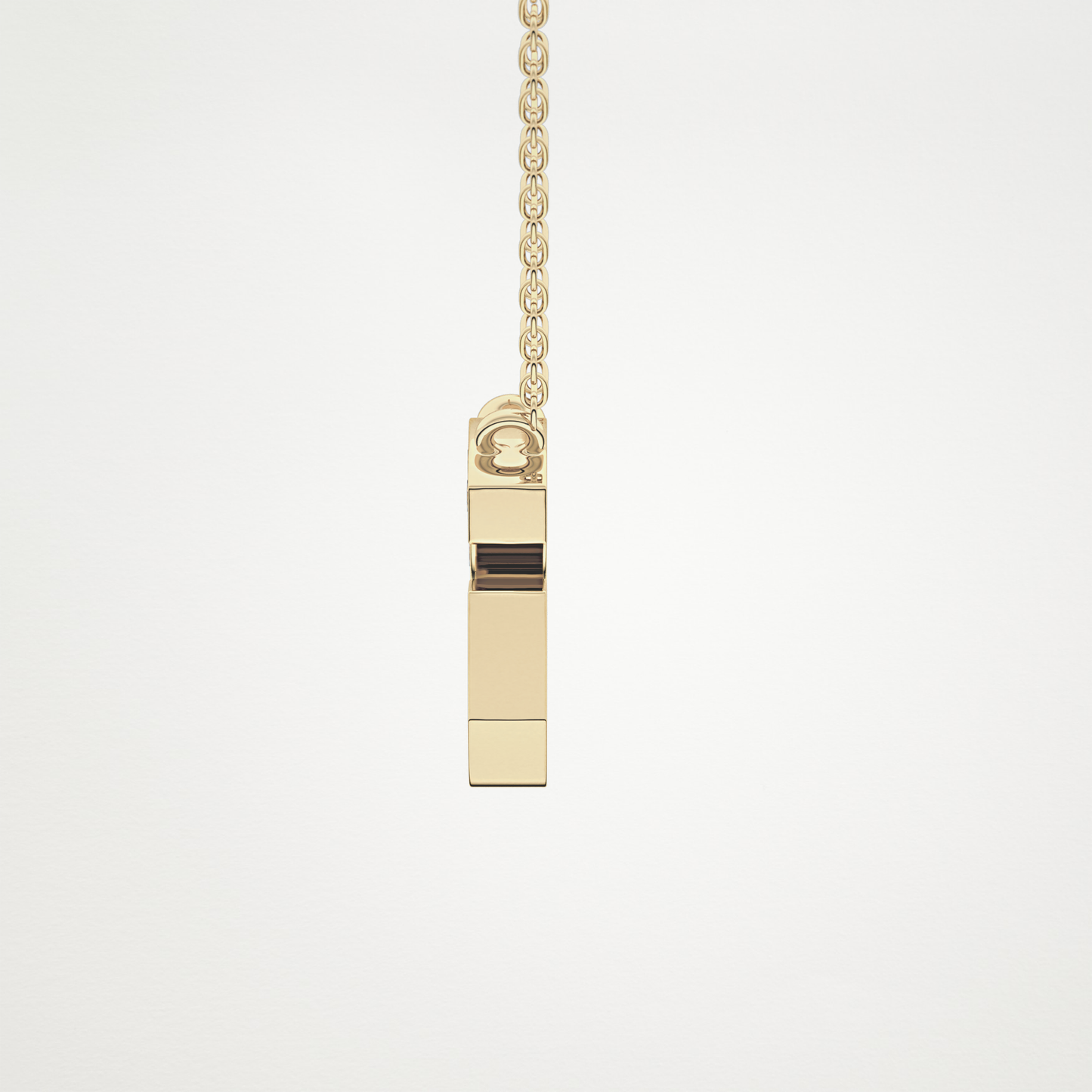 0.294 TCW Round Lab Grown Diamond G Initial Pendant Necklace
