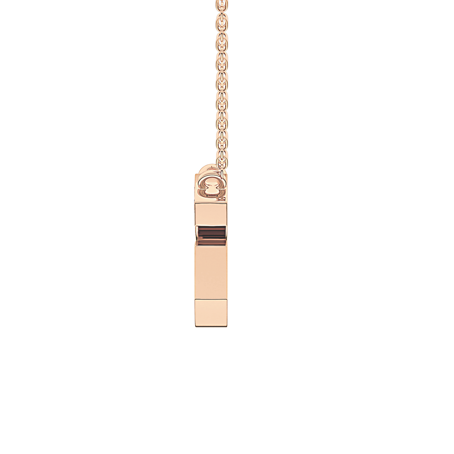 0.294 TCW Round Lab Grown Diamond G Initial Pendant Necklace