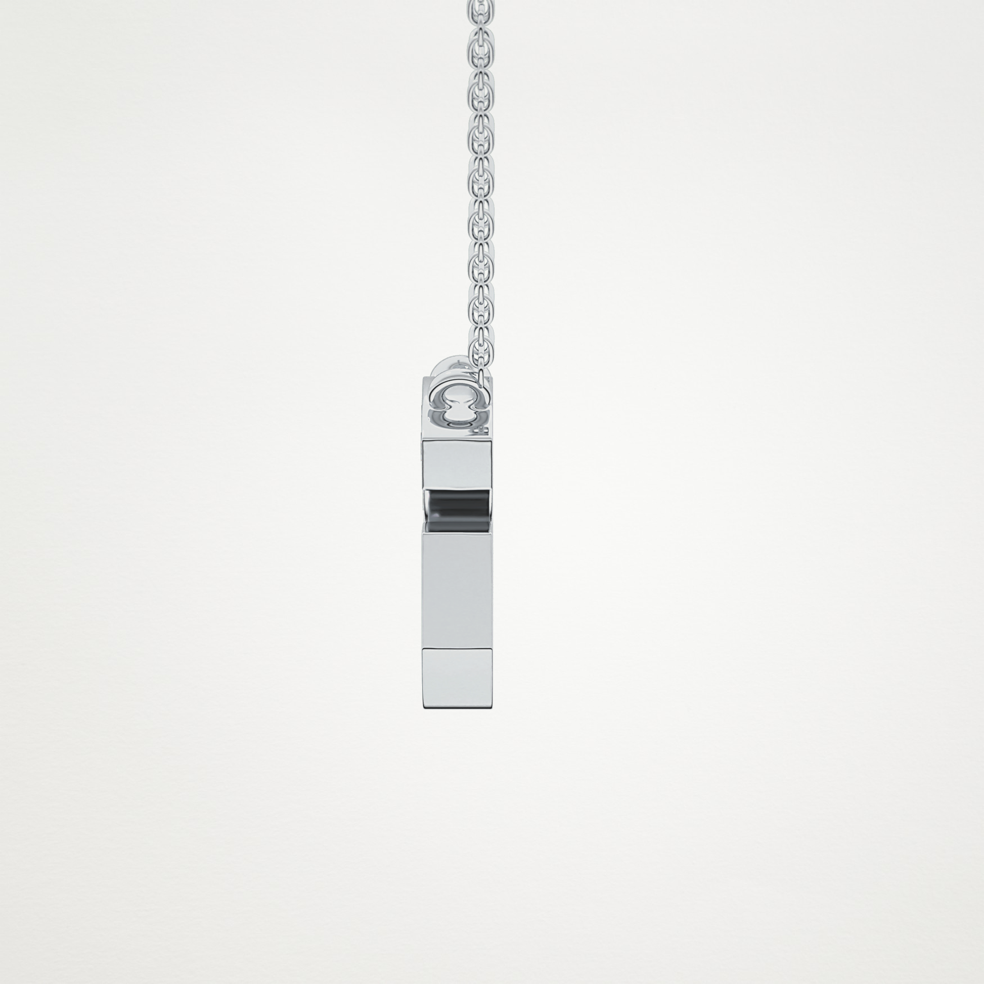 0.294 TCW Round Lab Grown Diamond G Initial Pendant Necklace