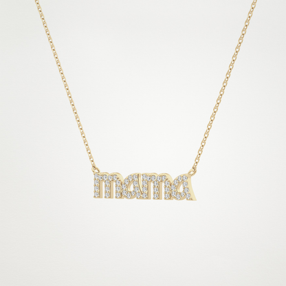 0.17 TCW Round Lab Grown Diamond MAMA Necklace