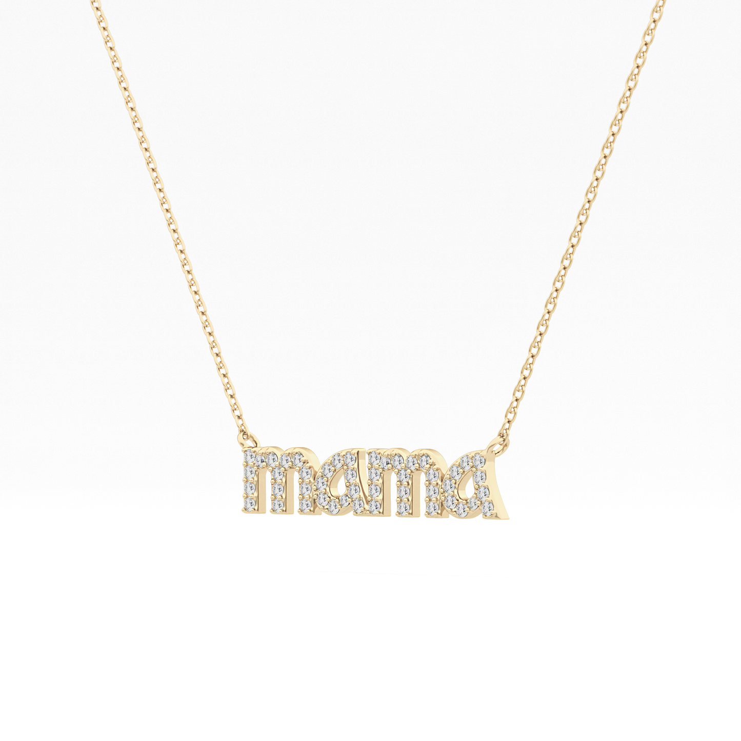 0.17 TCW Round Lab Grown Diamond MAMA Necklace