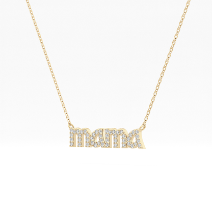 0.17 TCW Round Lab Grown Diamond MAMA Necklace