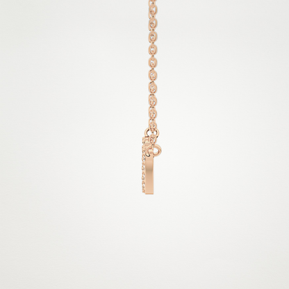 0.17 TCW Round Lab Grown Diamond MAMA Necklace