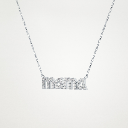 0.17 TCW Round Lab Grown Diamond MAMA Necklace