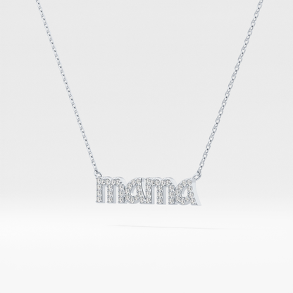 0.17 TCW Round Lab Grown Diamond MAMA Necklace