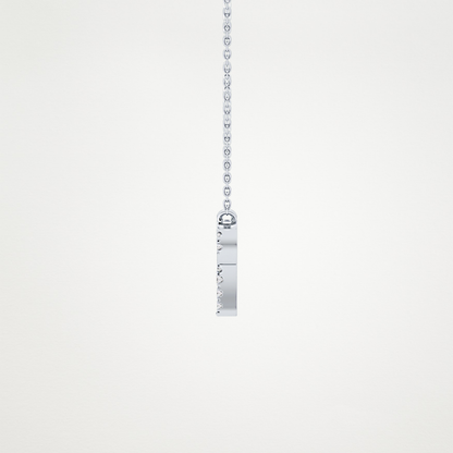 0.098 TCW Round Lab Grown Diamond Aries Zodiac Sign Necklace