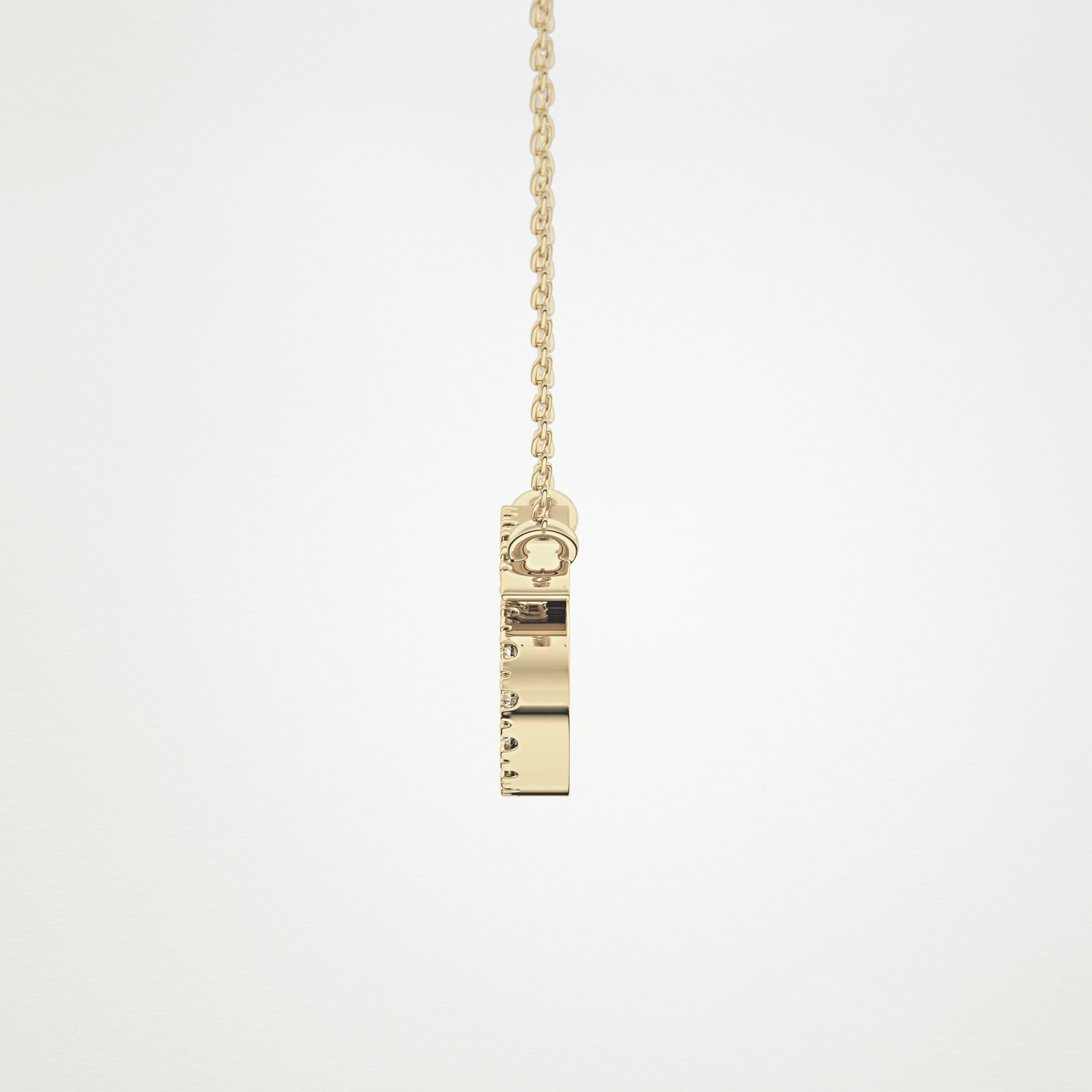0.175 TCW Round Lab Grown Diamond Cancer Zodiac Sign Necklace