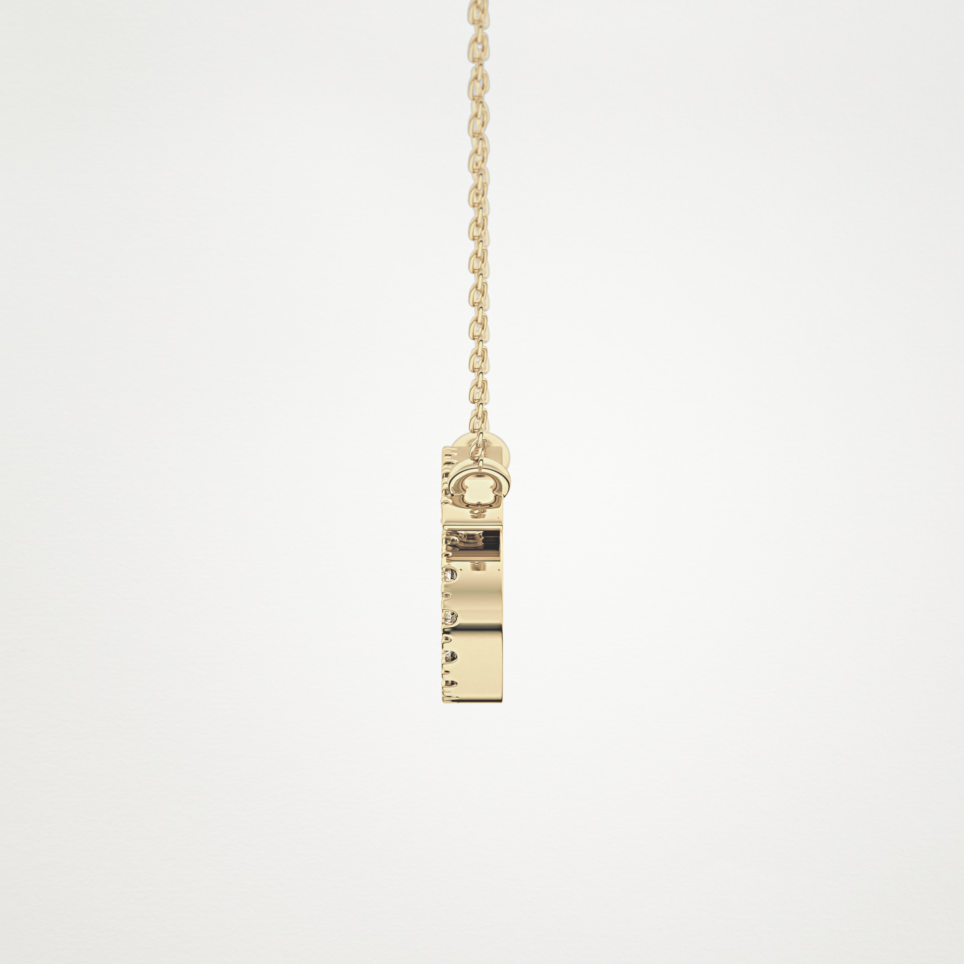 0.175 TCW Round Lab Grown Diamond Cancer Zodiac Sign Necklace
