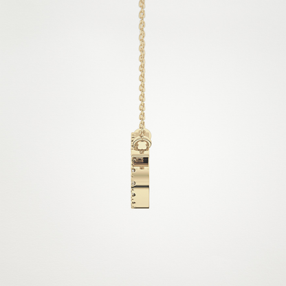 0.175 TCW Round Lab Grown Diamond Cancer Zodiac Sign Necklace