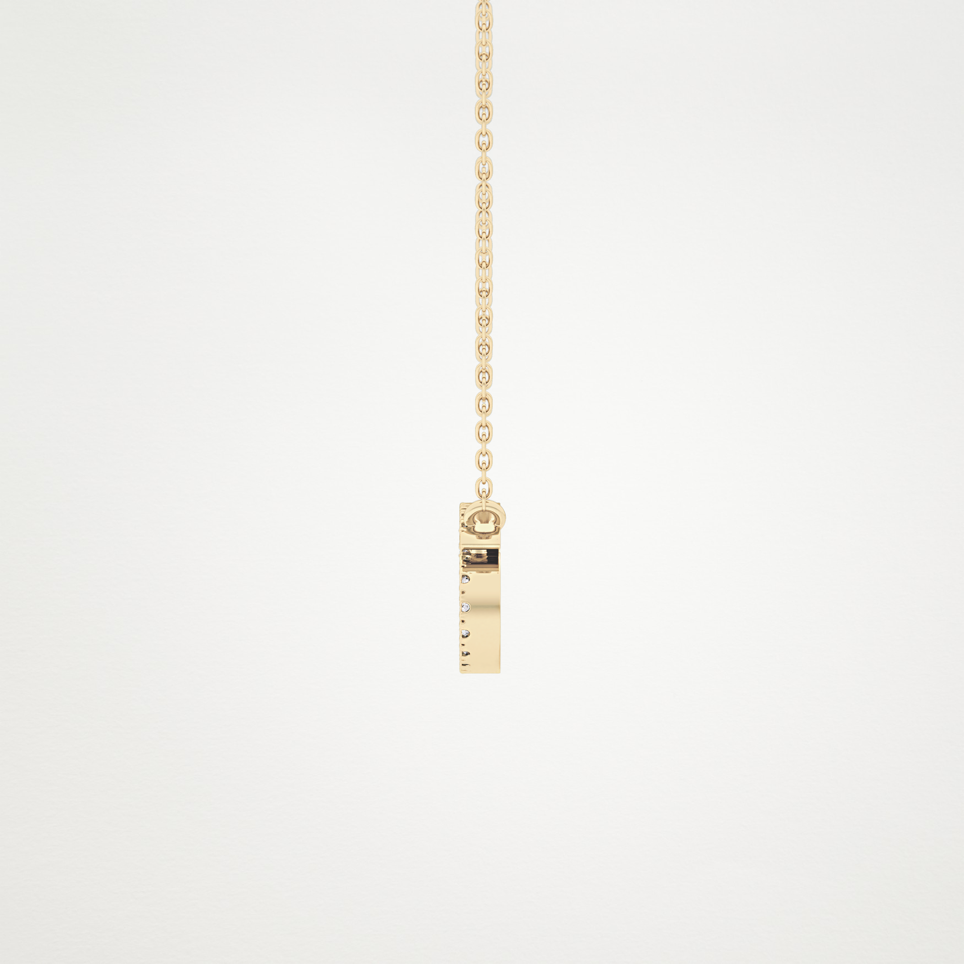 0.175 TCW Round Lab Grown Diamond Cancer Zodiac Sign Necklace