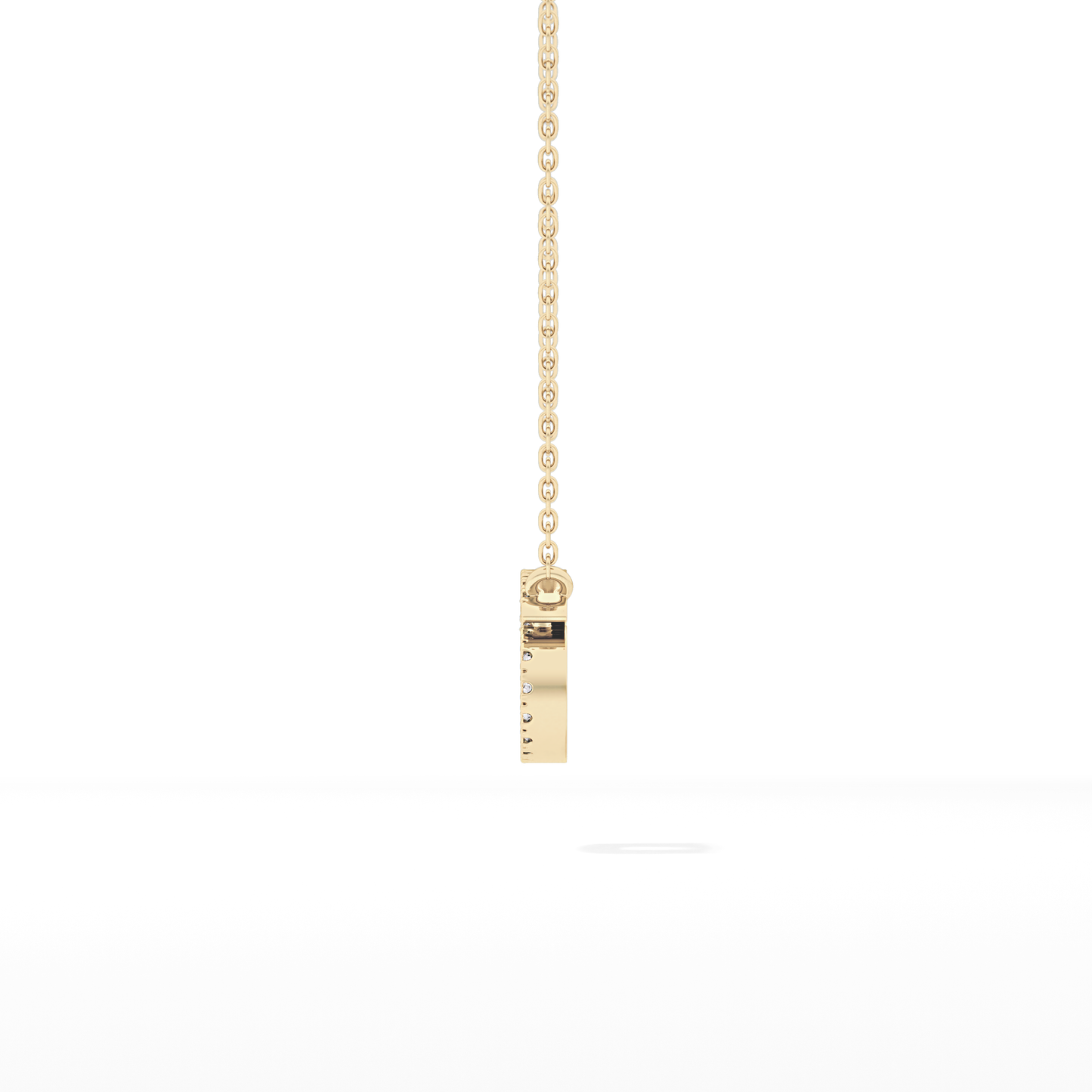 0.175 TCW Round Lab Grown Diamond Cancer Zodiac Sign Necklace