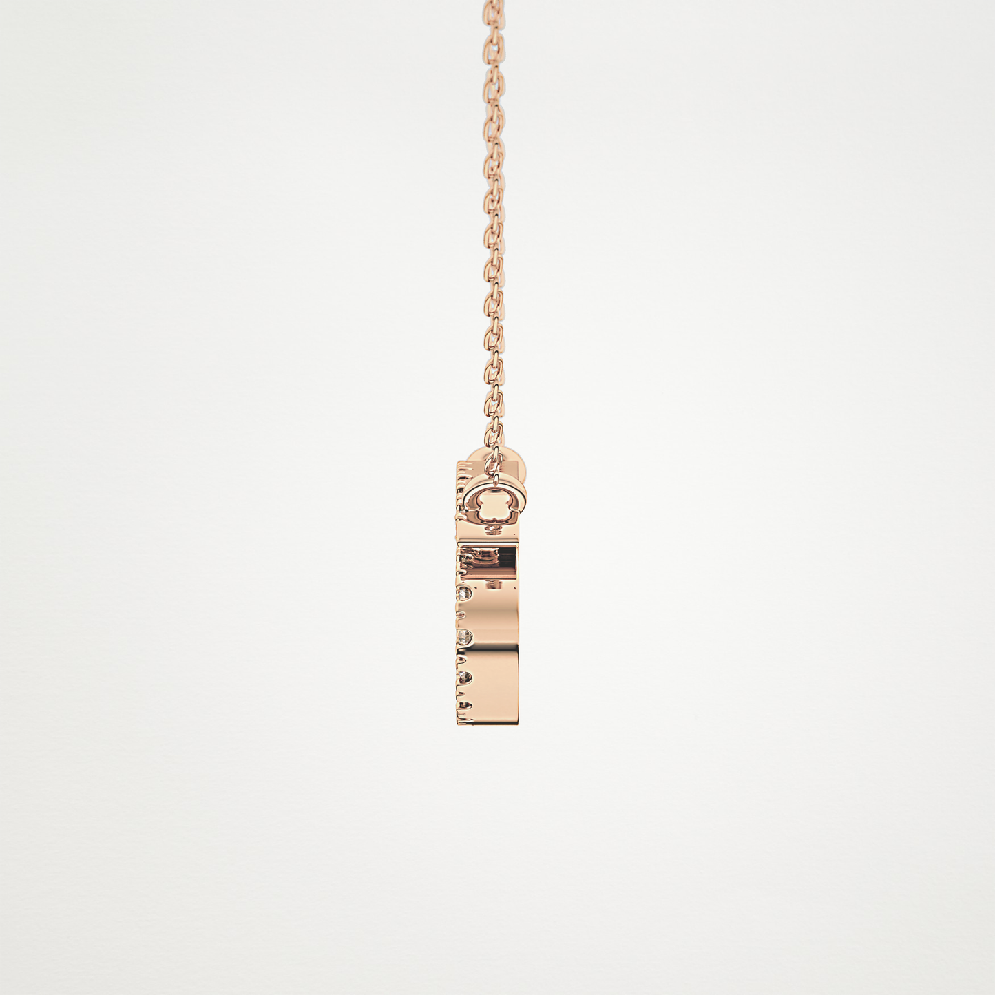 0.175 TCW Round Lab Grown Diamond Cancer Zodiac Sign Necklace