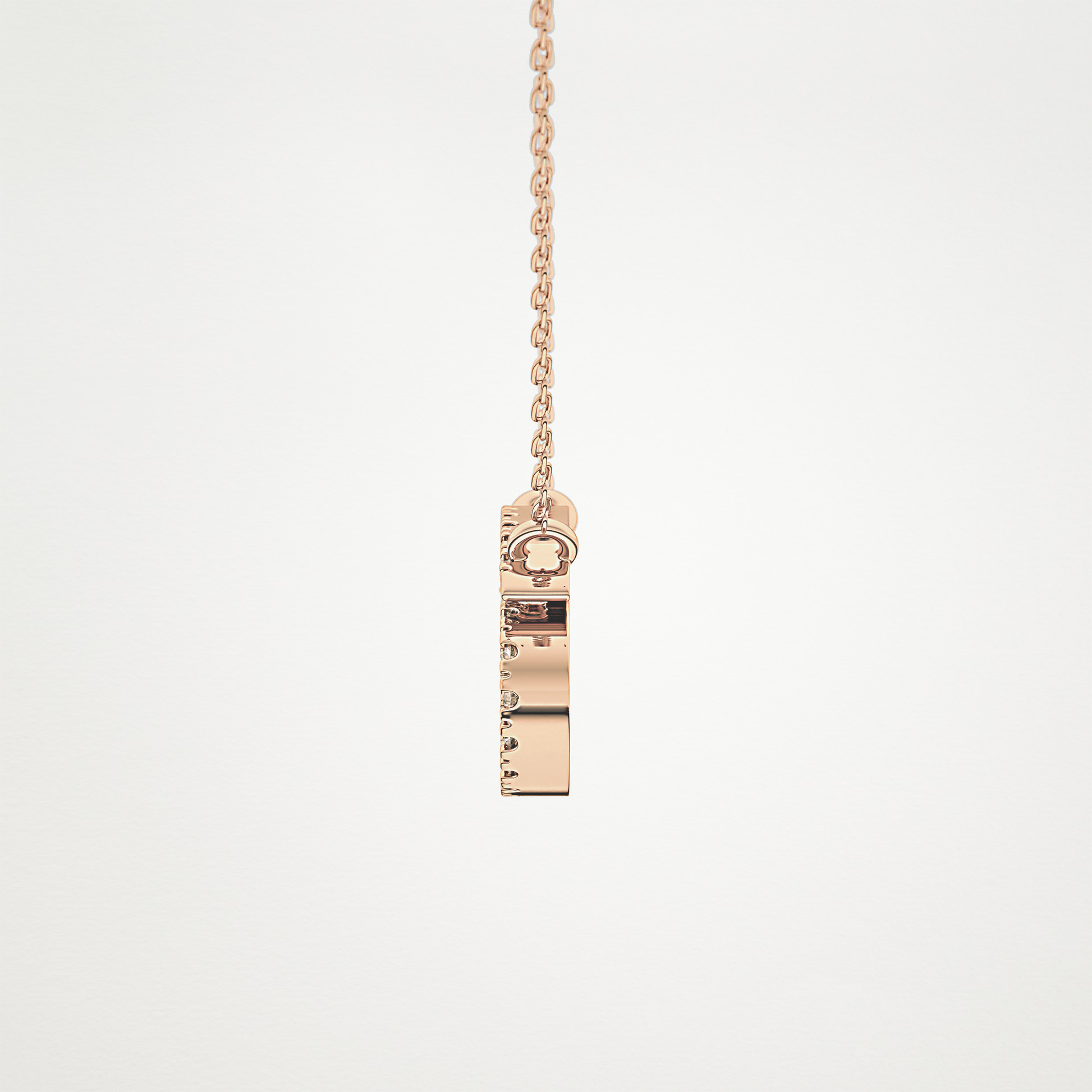 0.175 TCW Round Lab Grown Diamond Cancer Zodiac Sign Necklace