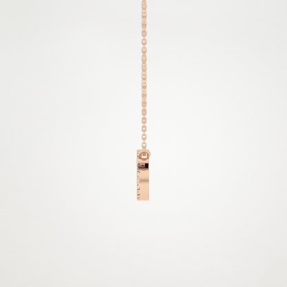 0.175 TCW Round Lab Grown Diamond Cancer Zodiac Sign Necklace