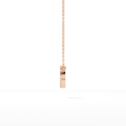 0.175 TCW Round Lab Grown Diamond Cancer Zodiac Sign Necklace