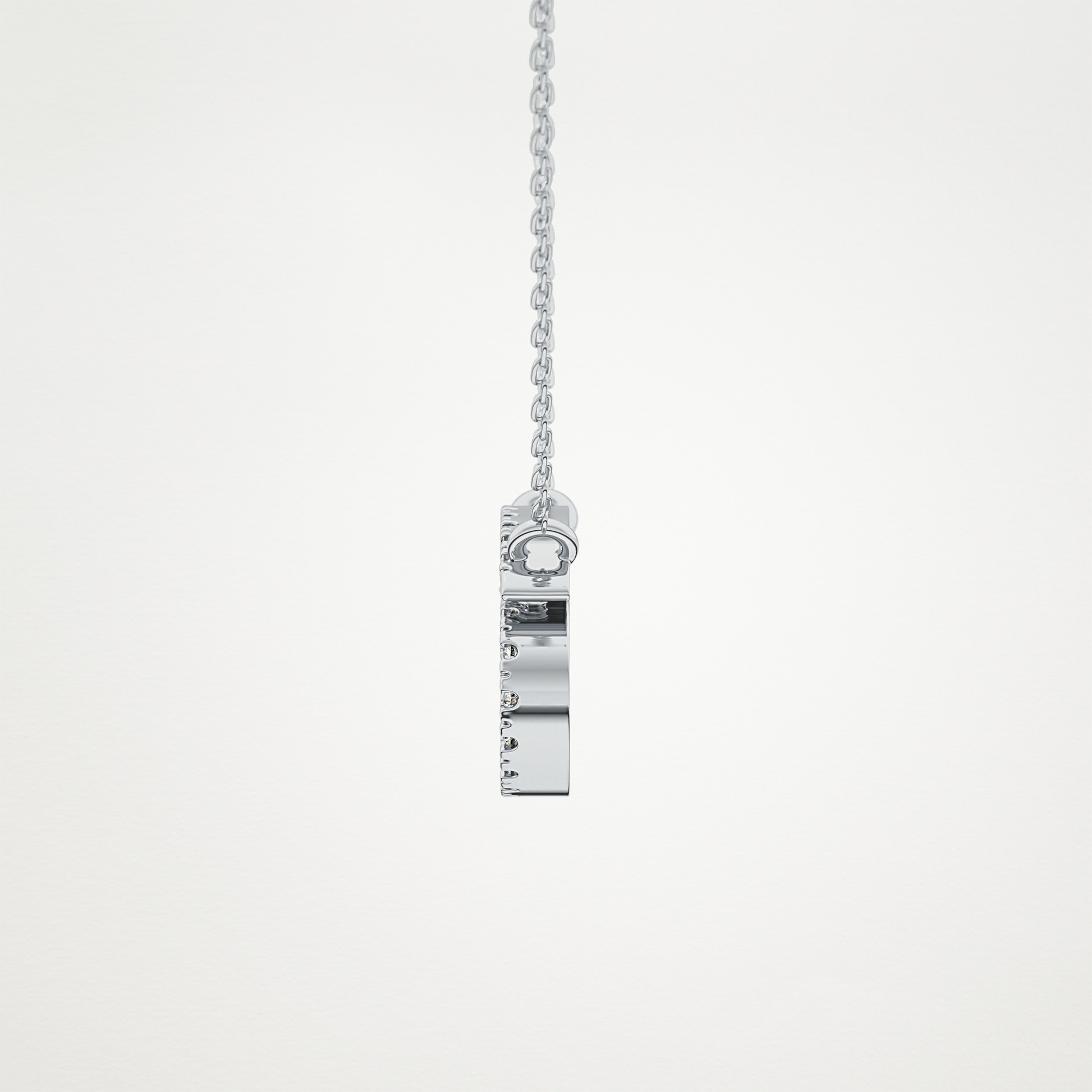 0.175 TCW Round Lab Grown Diamond Cancer Zodiac Sign Necklace