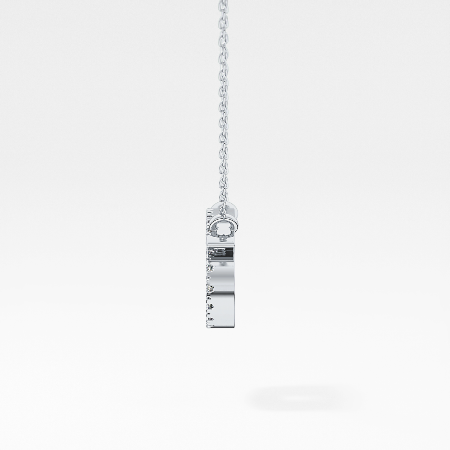 0.175 TCW Round Lab Grown Diamond Cancer Zodiac Sign Necklace