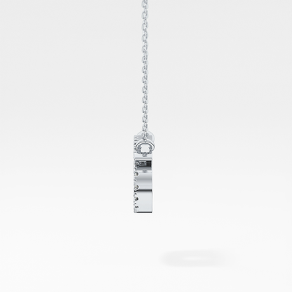 0.175 TCW Round Lab Grown Diamond Cancer Zodiac Sign Necklace