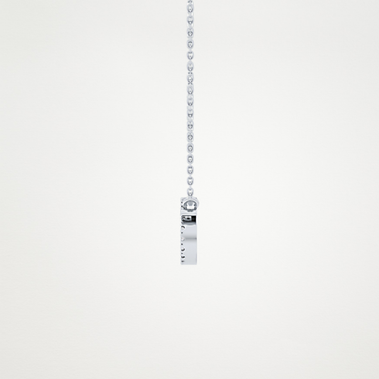 0.175 TCW Round Lab Grown Diamond Cancer Zodiac Sign Necklace