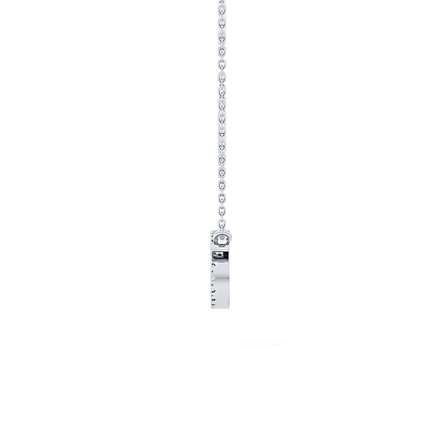 0.175 TCW Round Lab Grown Diamond Cancer Zodiac Sign Necklace