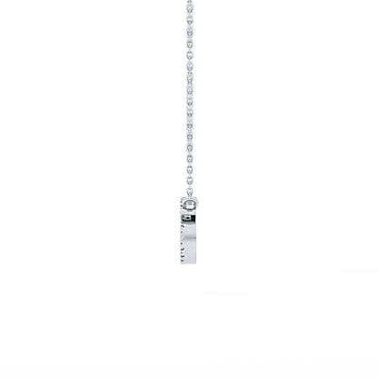 0.175 TCW Round Lab Grown Diamond Cancer Zodiac Sign Necklace