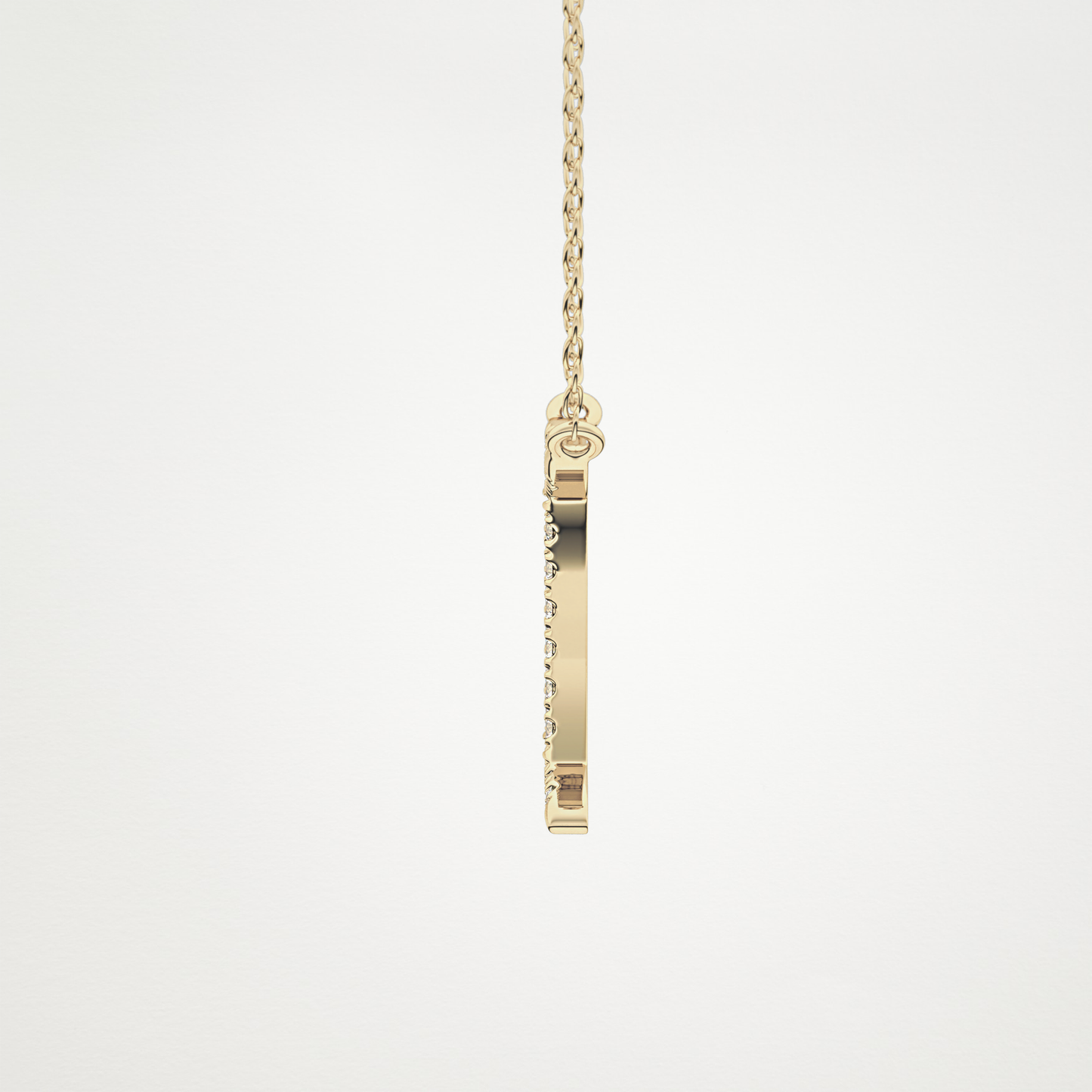 0.13 TCW Round Lab Grown Diamond Gemini Zodiac Sign Necklace