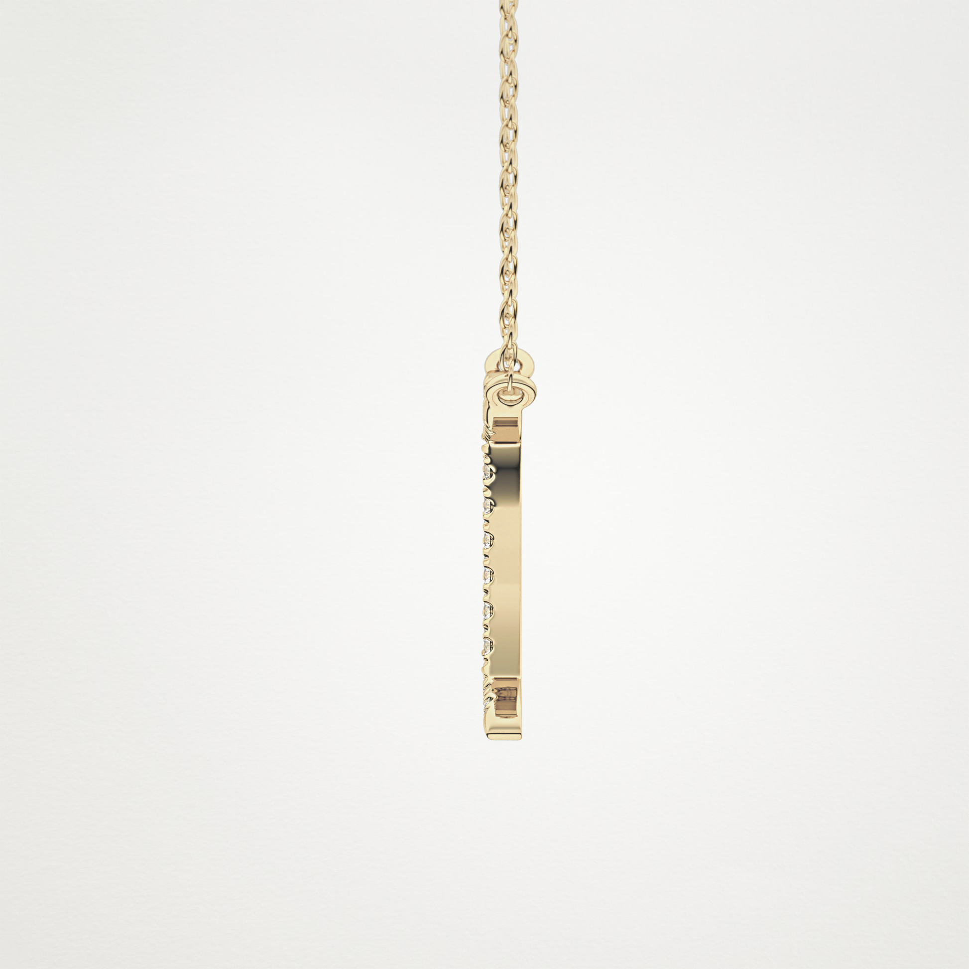 0.13 TCW Round Lab Grown Diamond Gemini Zodiac Sign Necklace