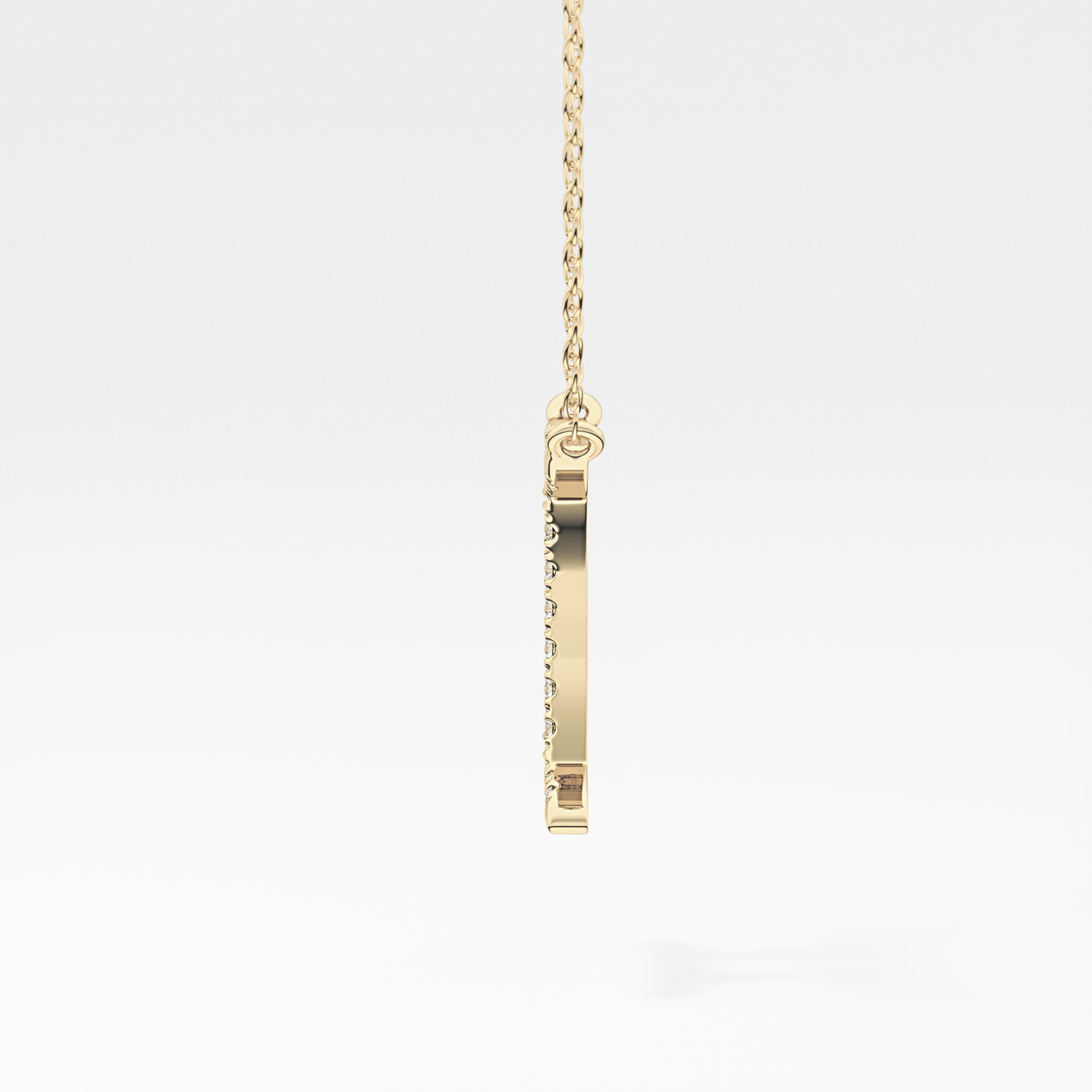 0.13 TCW Round Lab Grown Diamond Gemini Zodiac Sign Necklace