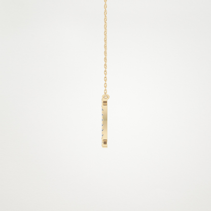 0.13 TCW Round Lab Grown Diamond Gemini Zodiac Sign Necklace