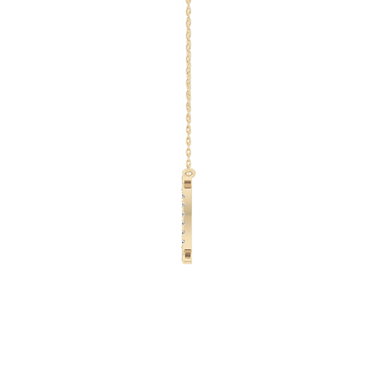 0.13 TCW Round Lab Grown Diamond Gemini Zodiac Sign Necklace