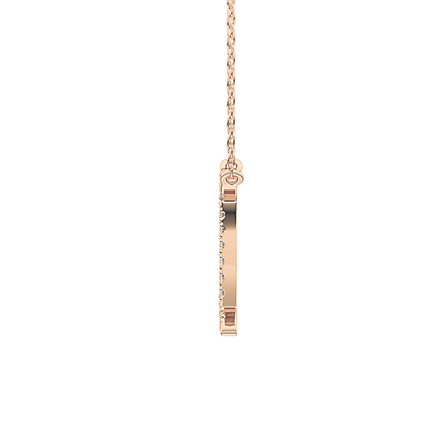 0.13 TCW Round Lab Grown Diamond Gemini Zodiac Sign Necklace