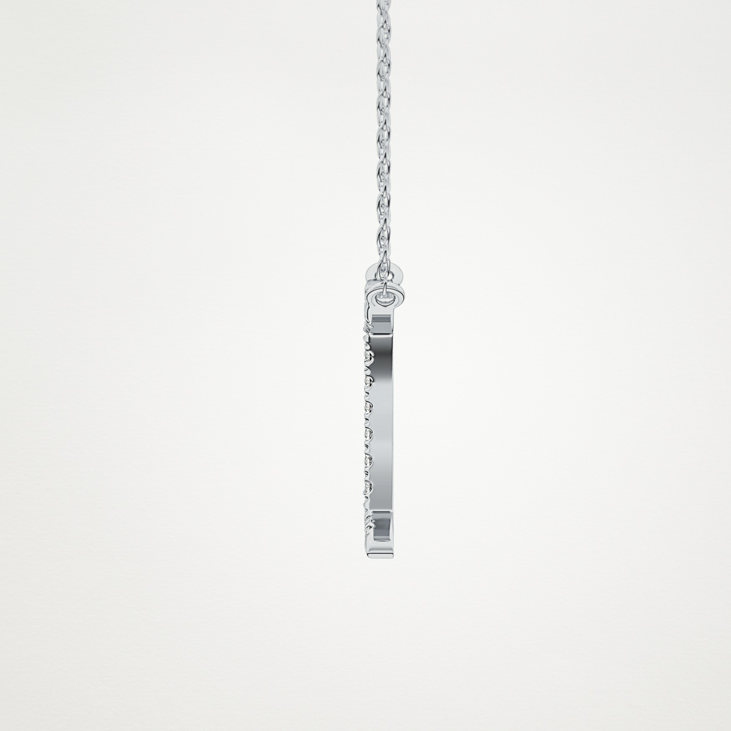 0.13 TCW Round Lab Grown Diamond Gemini Zodiac Sign Necklace