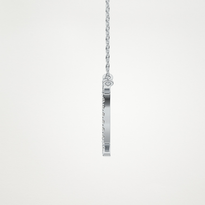 0.13 TCW Round Lab Grown Diamond Gemini Zodiac Sign Necklace