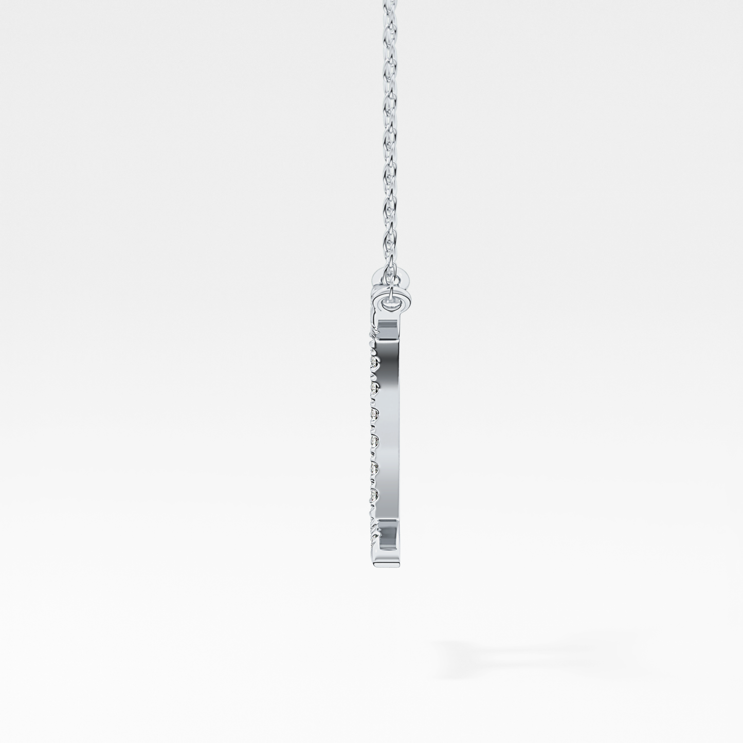 0.13 TCW Round Lab Grown Diamond Gemini Zodiac Sign Necklace