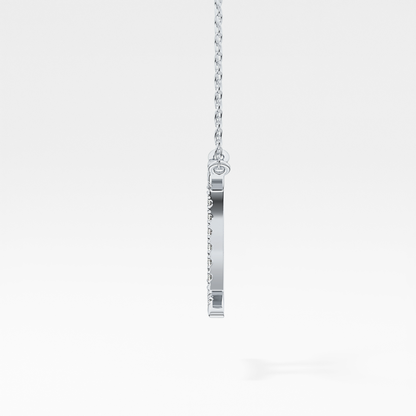 0.13 TCW Round Lab Grown Diamond Gemini Zodiac Sign Necklace