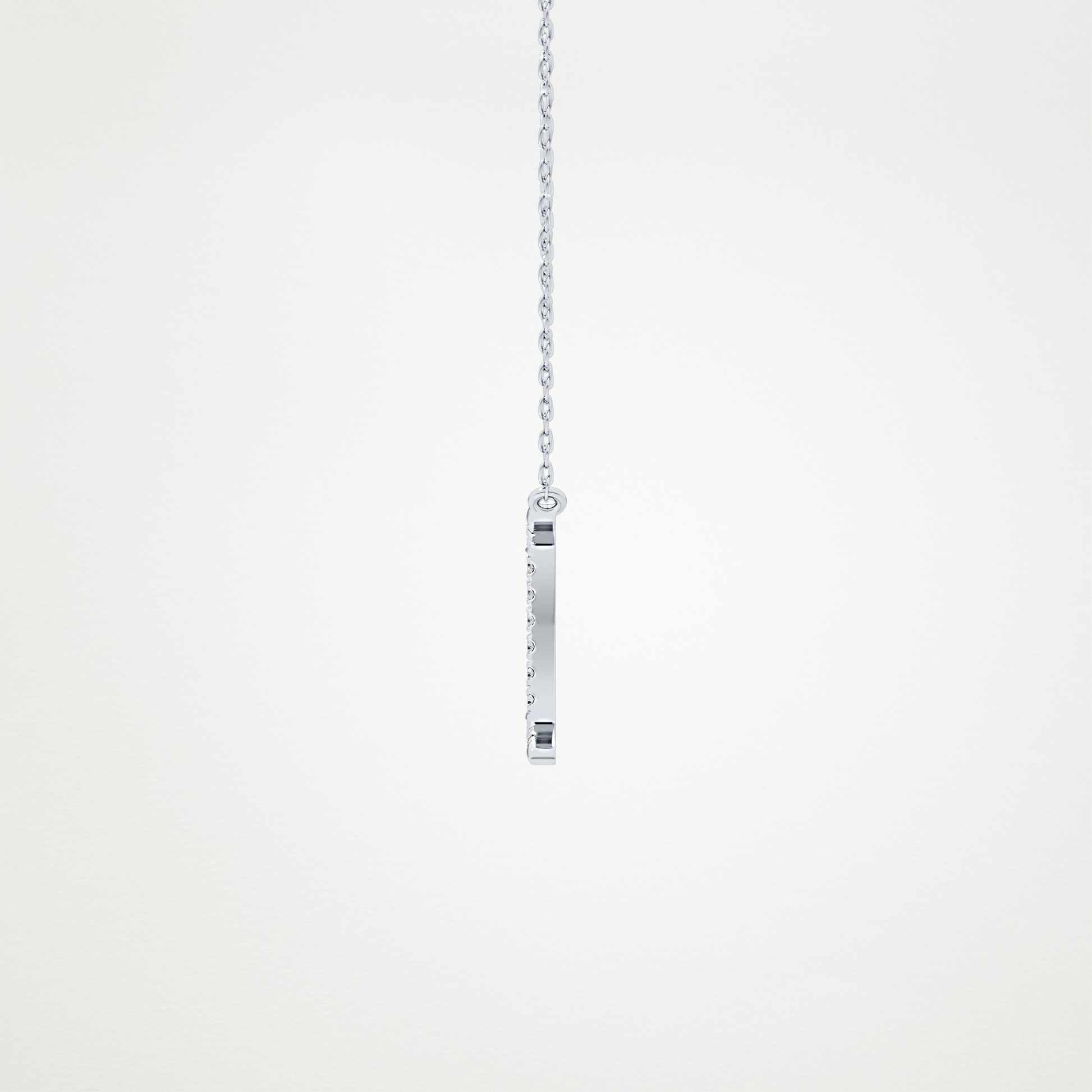 0.13 TCW Round Lab Grown Diamond Gemini Zodiac Sign Necklace