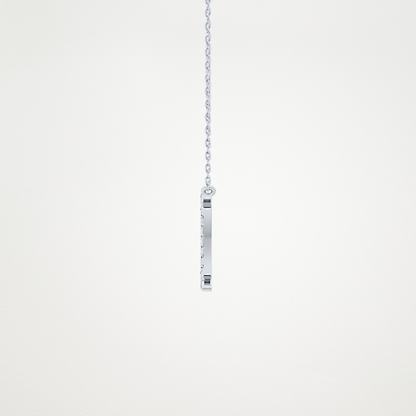 0.13 TCW Round Lab Grown Diamond Gemini Zodiac Sign Necklace