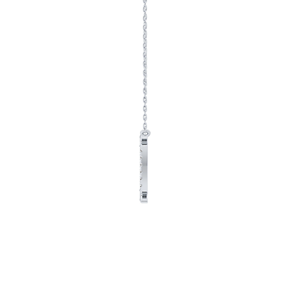 0.13 TCW Round Lab Grown Diamond Gemini Zodiac Sign Necklace