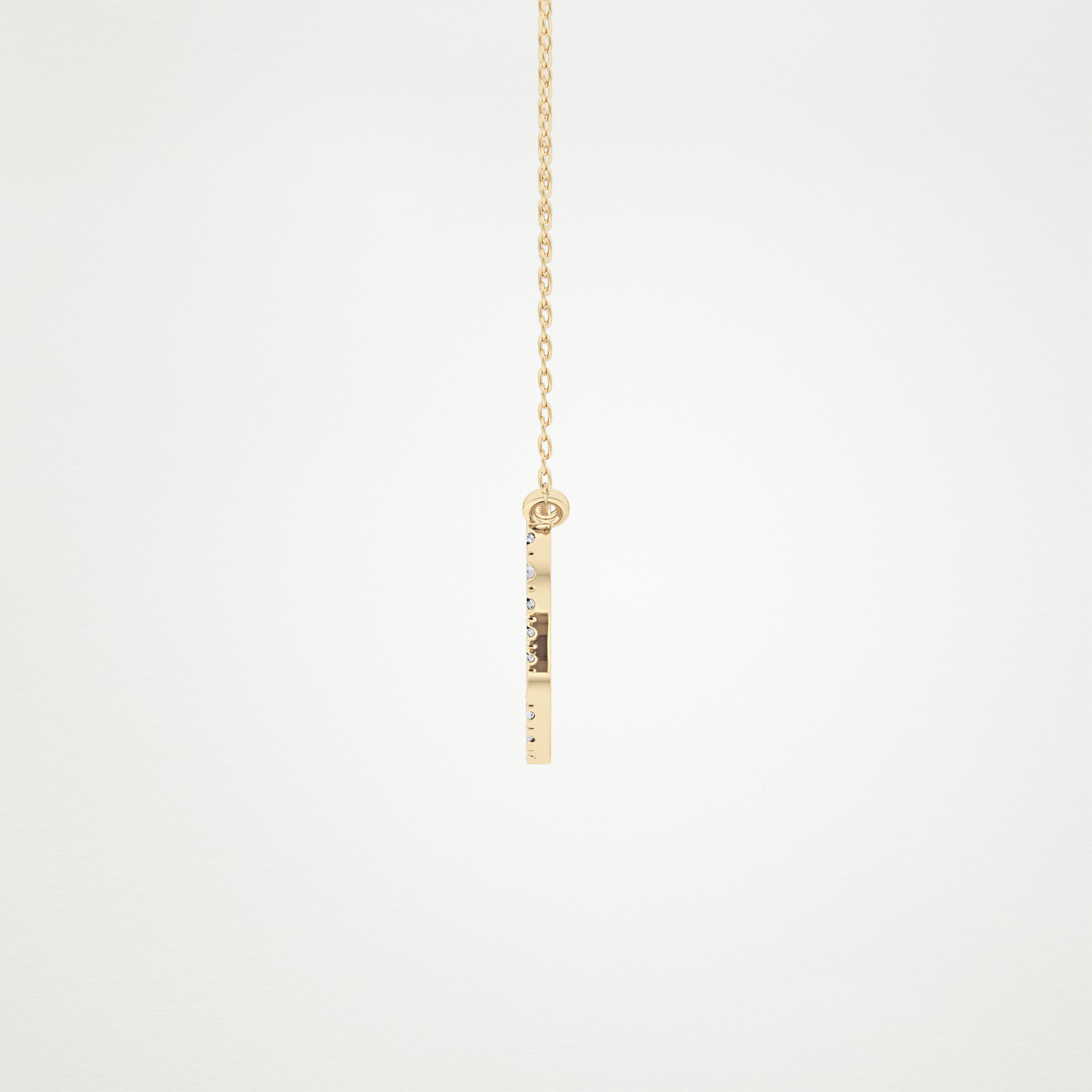 0.14 TCW Round Lab Grown Diamond Leo Zodiac Sign Necklace