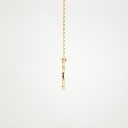 0.14 TCW Round Lab Grown Diamond Leo Zodiac Sign Necklace
