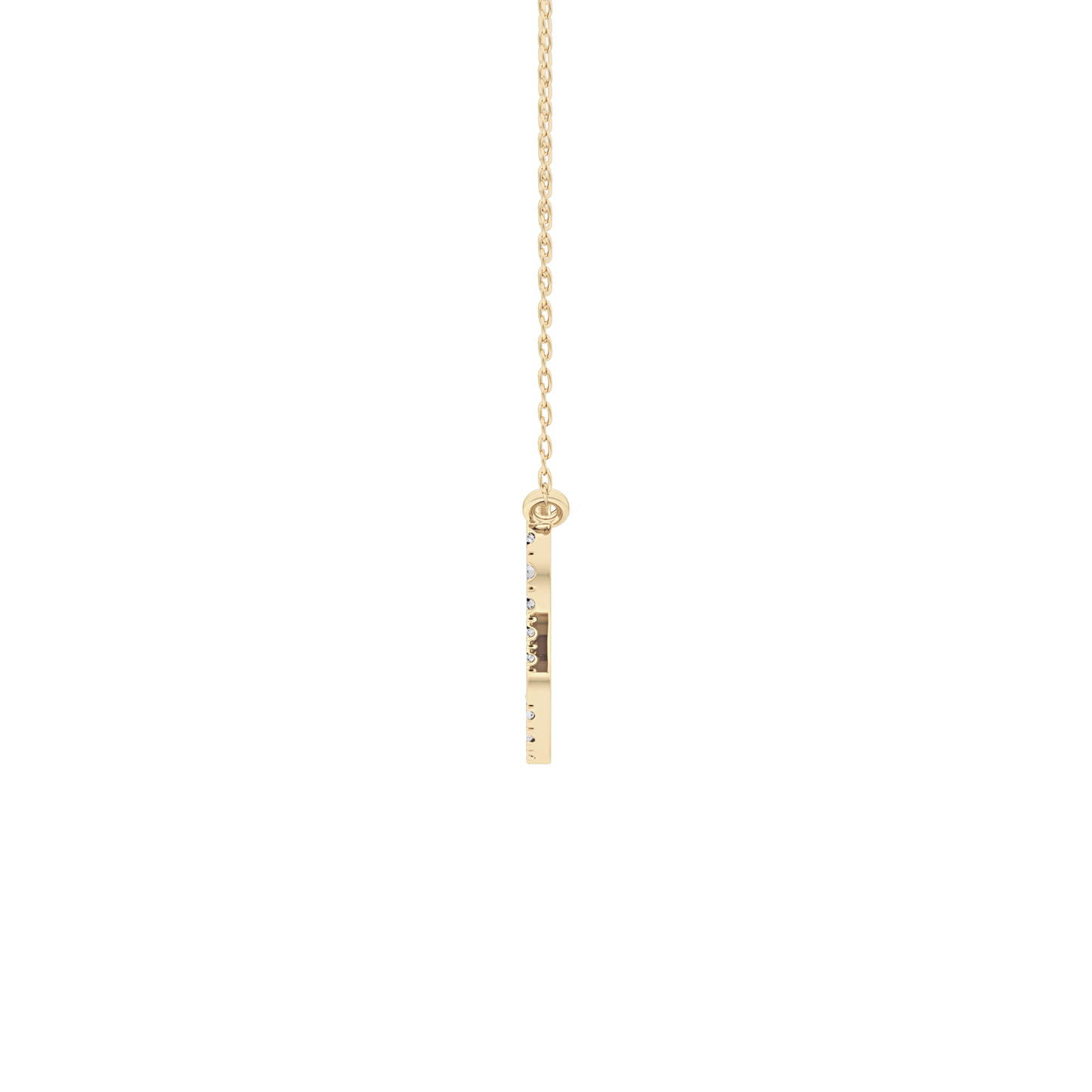 0.14 TCW Round Lab Grown Diamond Leo Zodiac Sign Necklace