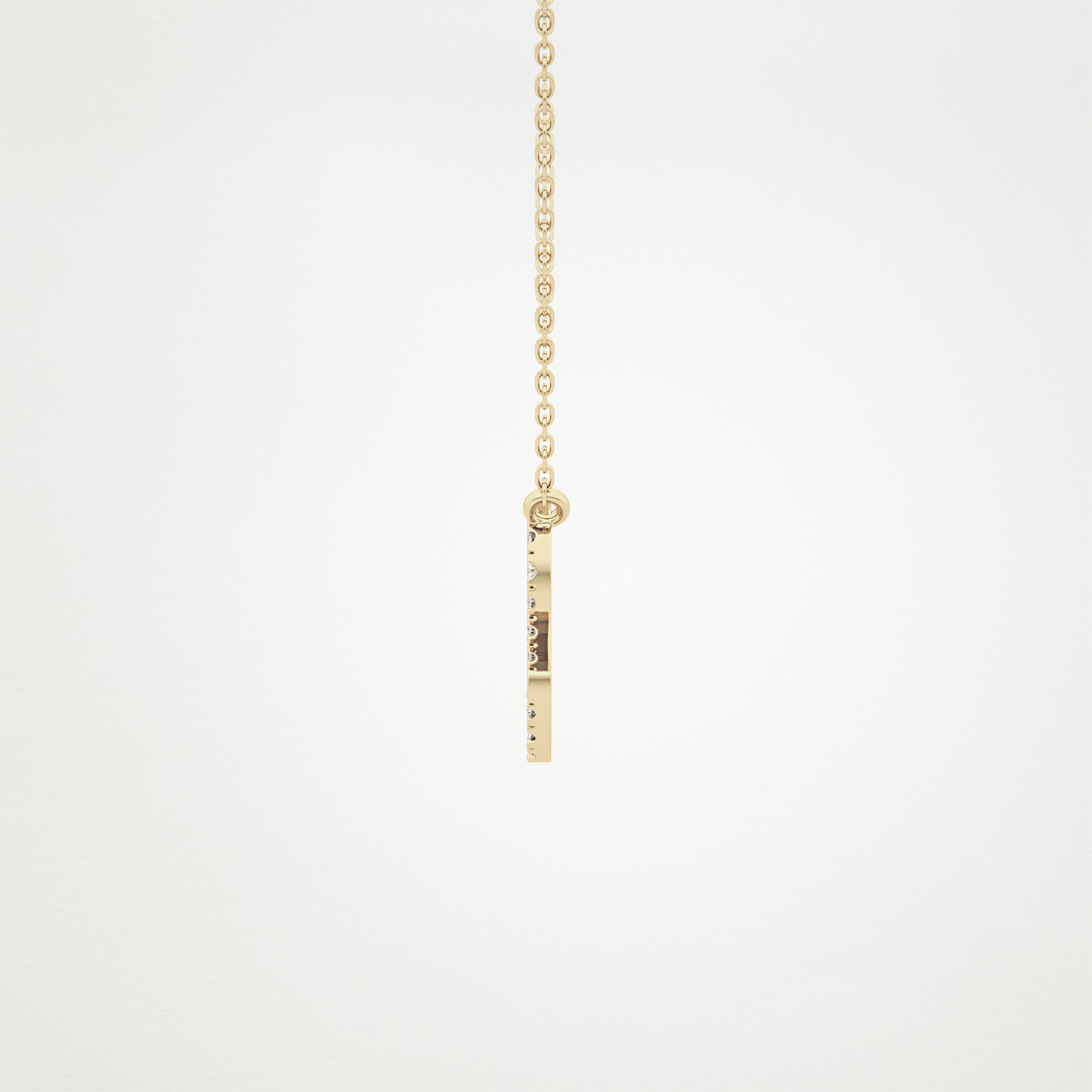0.14 TCW Round Lab Grown Diamond Leo Zodiac Sign Necklace