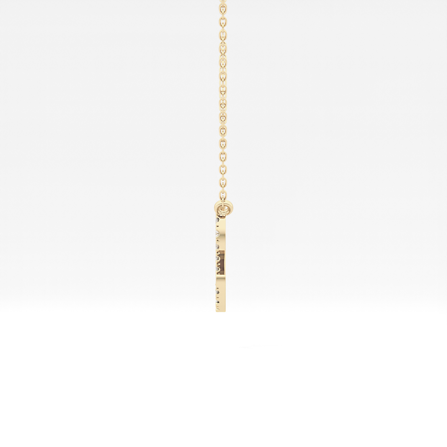 0.14 TCW Round Lab Grown Diamond Leo Zodiac Sign Necklace