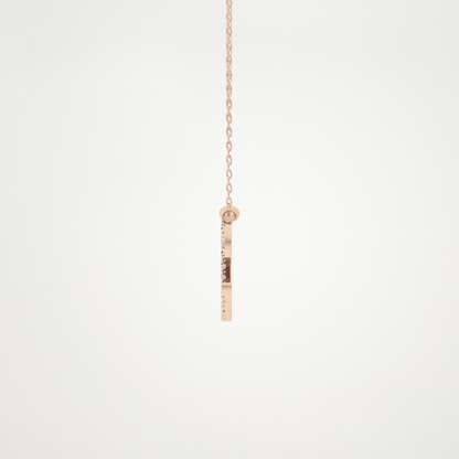 0.14 TCW Round Lab Grown Diamond Leo Zodiac Sign Necklace