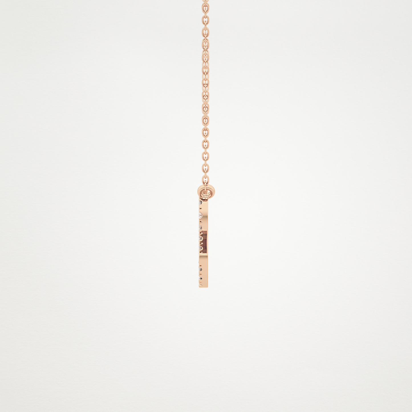 0.14 TCW Round Lab Grown Diamond Leo Zodiac Sign Necklace