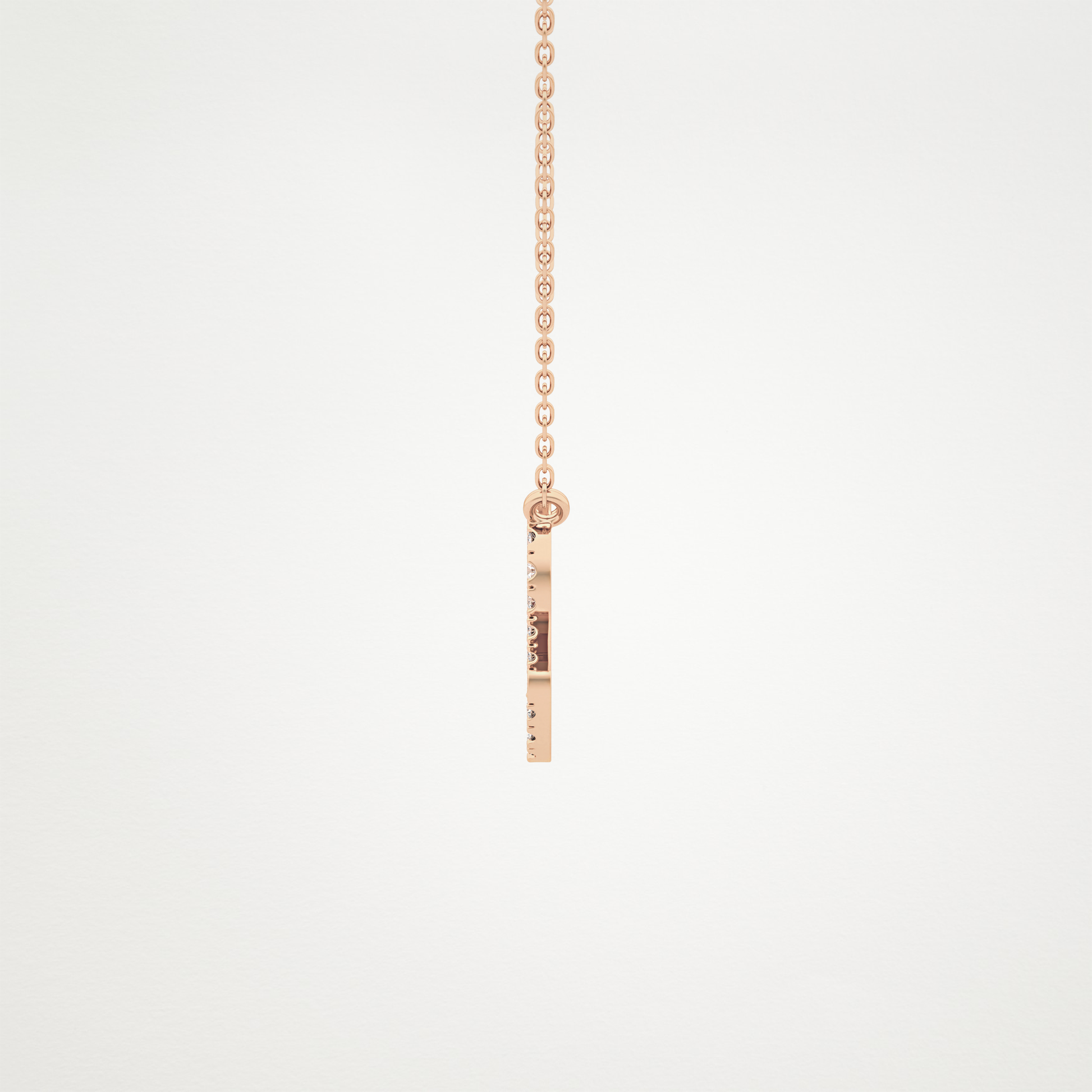 0.14 TCW Round Lab Grown Diamond Leo Zodiac Sign Necklace